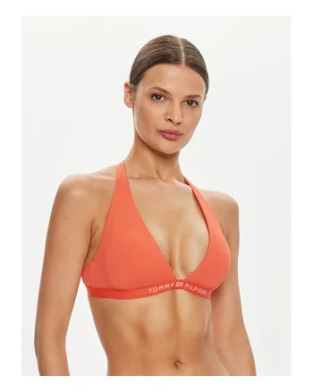 Sutien de baie dama,  deschis, Rosu deschis