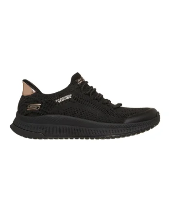 Pantofi sport slip-ins din plasa Bobs squad 4, Auriu/Negru