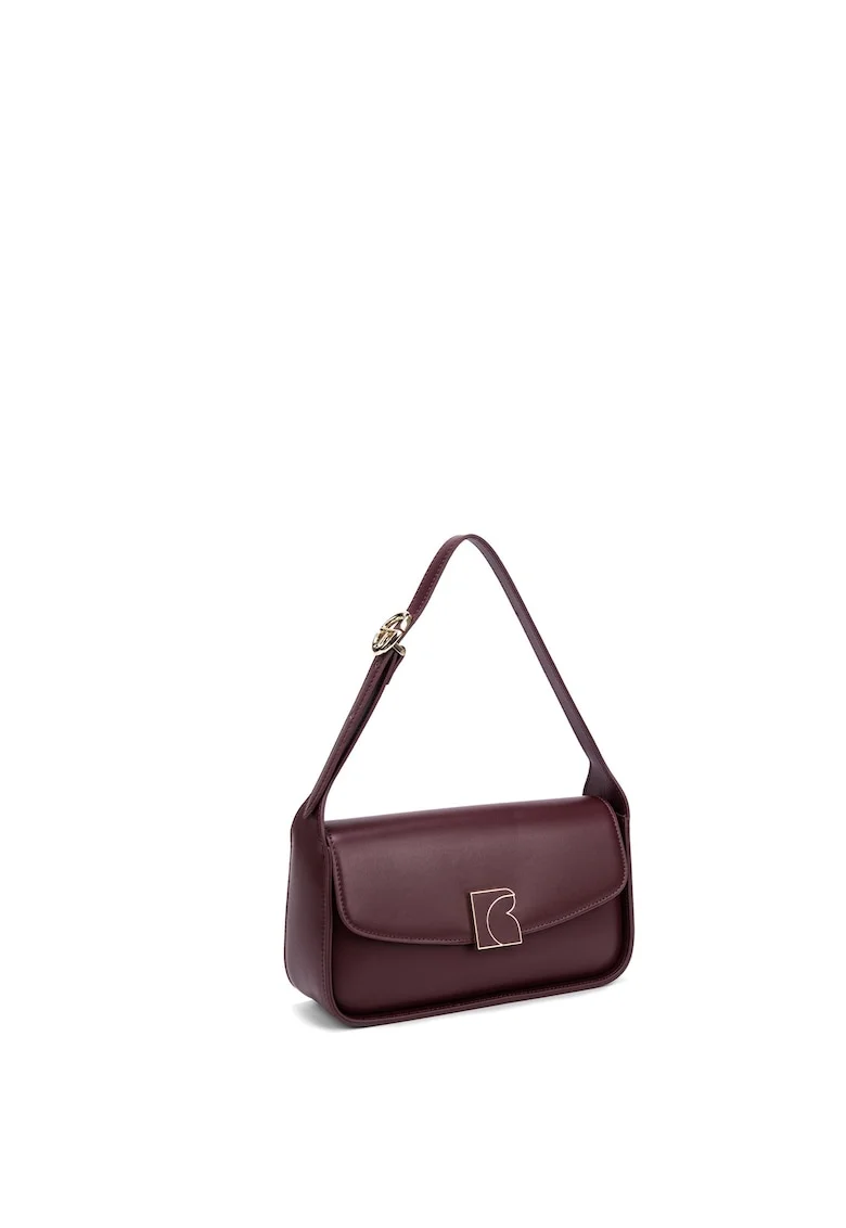 Geanta crossbody din piele ecologica Valora, Visiniu