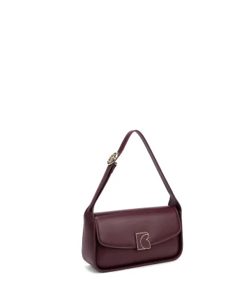 Geanta crossbody din piele ecologica Valora, Visiniu