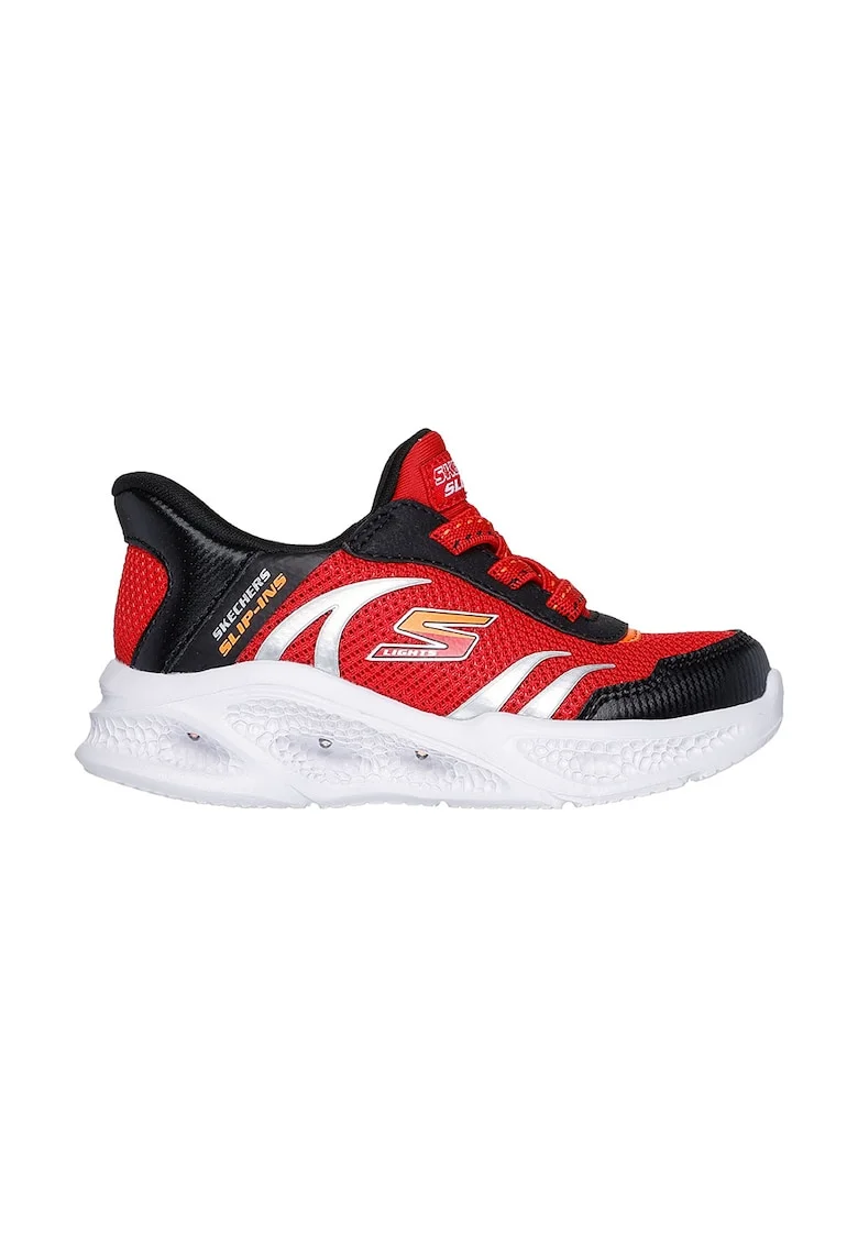 Pantofi sport Meteor slip-ins cu LED-uri, Rosu/Negru