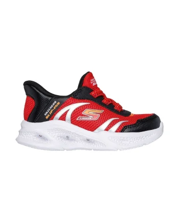 Pantofi sport Meteor slip-ins cu LED-uri, Rosu/Negru