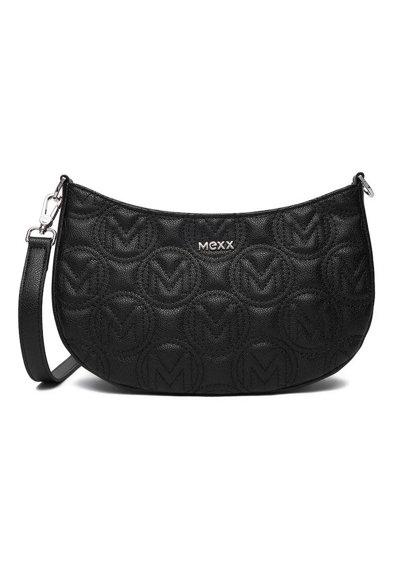 Geanta crossbody,  monograma, neagra, One Size INTL