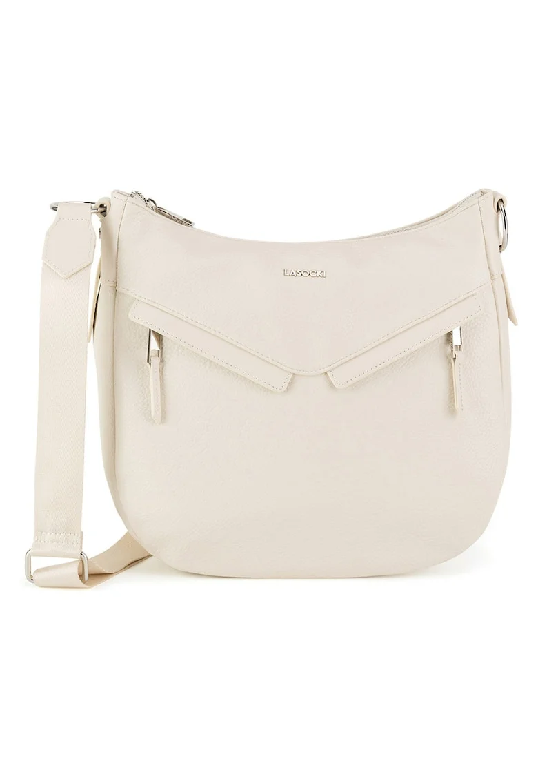 Geanta crossbody,  bej, material sintetic, One Size INTL