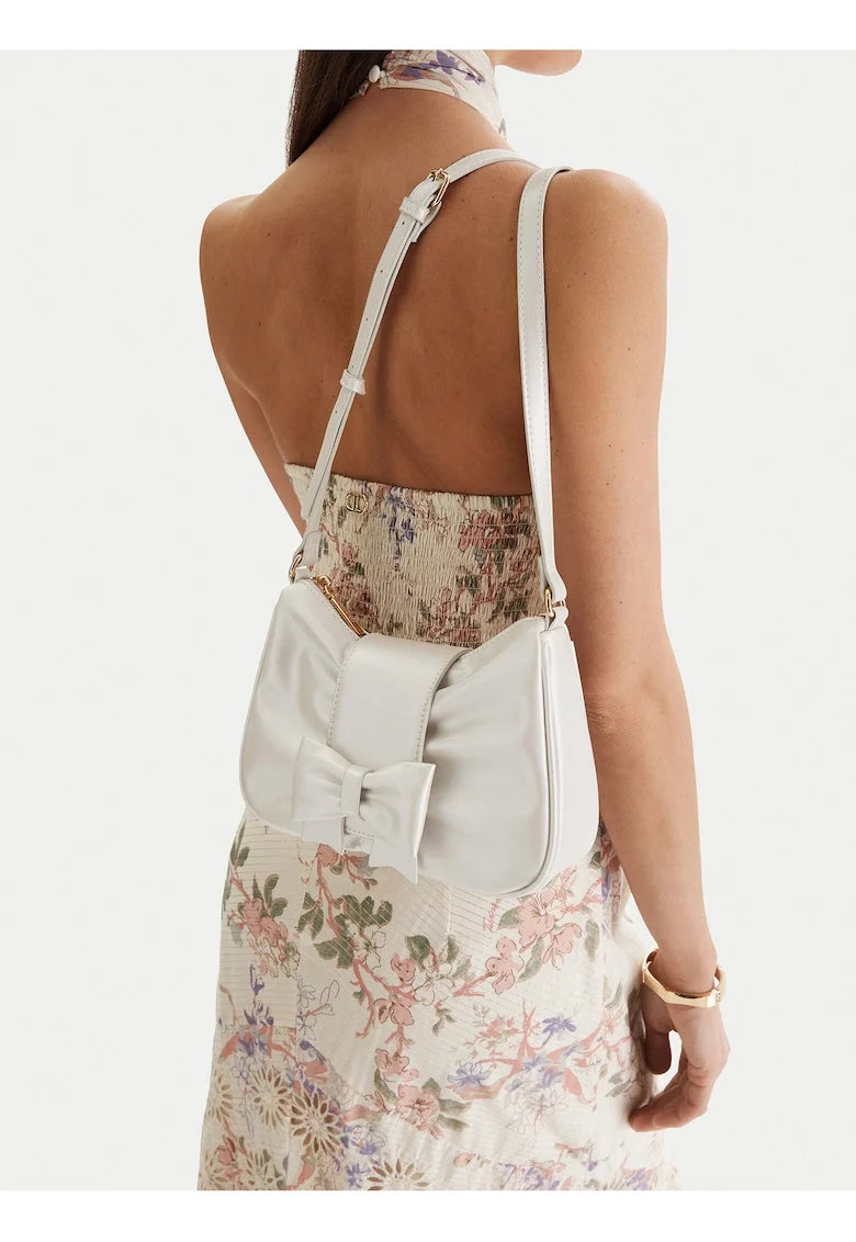 Geanta dama,  bej, One Size INTL, design minimalist, stil crossbody