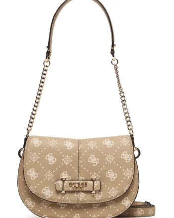 Carrie Logo HWGP9898200-BSG Geanta de Dama Crossbody / de Mana, Bej, Piele Ecologica