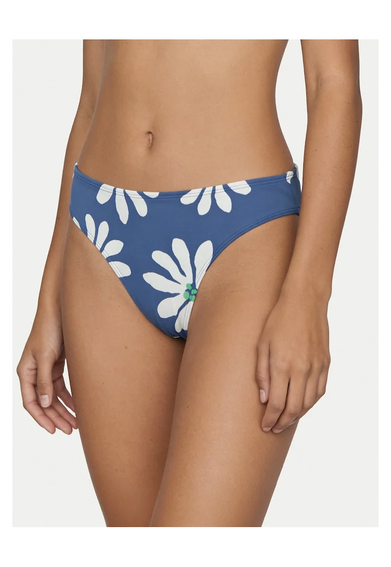 Slip de bikini Femei,  albastru, poliester, elastan