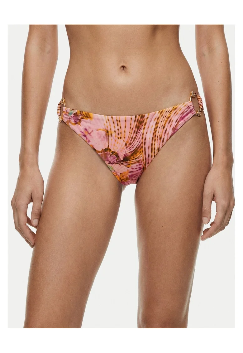 Slip de bikini,  roz, 82% poliamida, 18% elastan