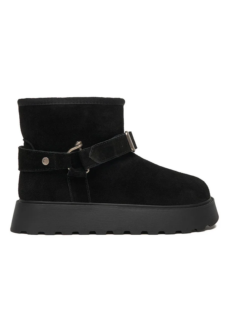 Cizme dama, G-Star Raw, piele naturala, negru, izolate, slip-on