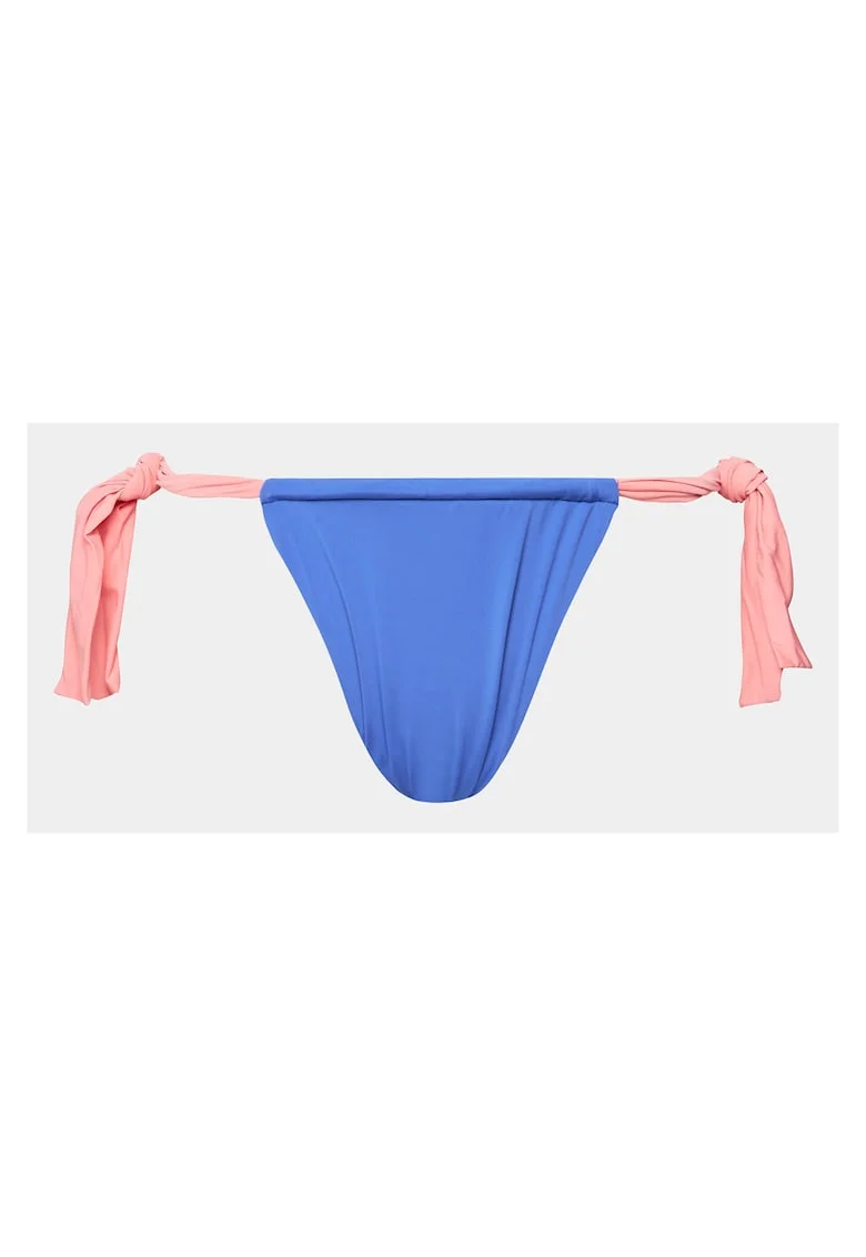 Slip de bikini reversibil dama, Roz/Albastru