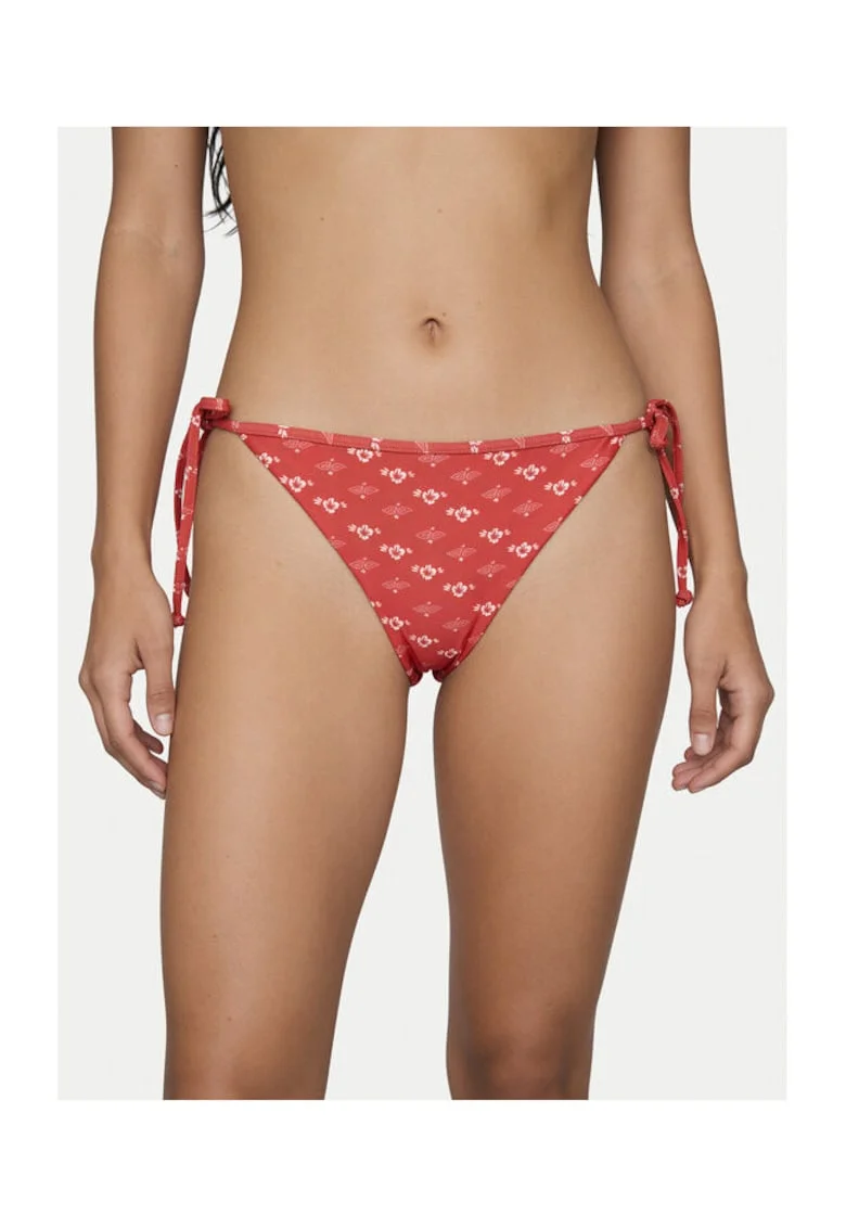 Slip de bikini Femeie,  rosu, poliester, elastan