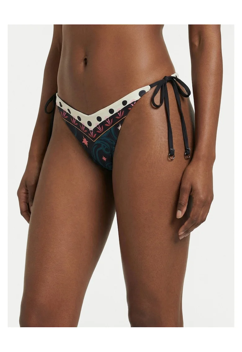 Slip de bikini Femeie,  negru, poliester reciclat