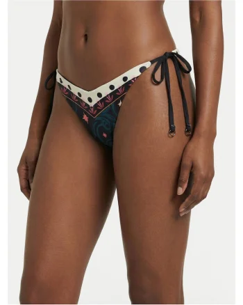 Slip de bikini Femeie,  negru, poliester reciclat