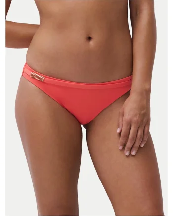 Costum de baie dama,  slip de bikini, coral, poliamida, Coral