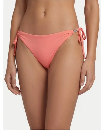 Costum de baie dama,  Slip bikini, roz, poliamida