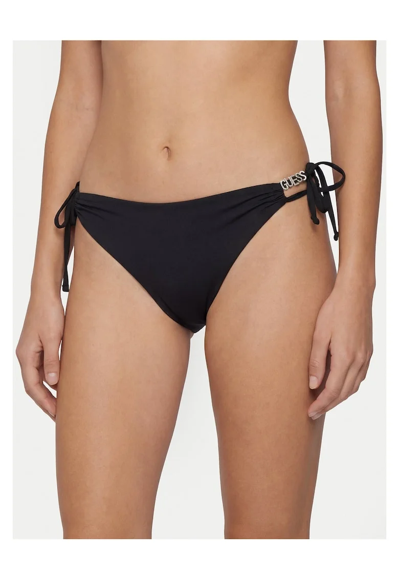 Slip de bikini de Poliamida, INTL, Negru