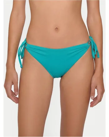 Costum de baie dama,  slip bikini, albastru, poliamida