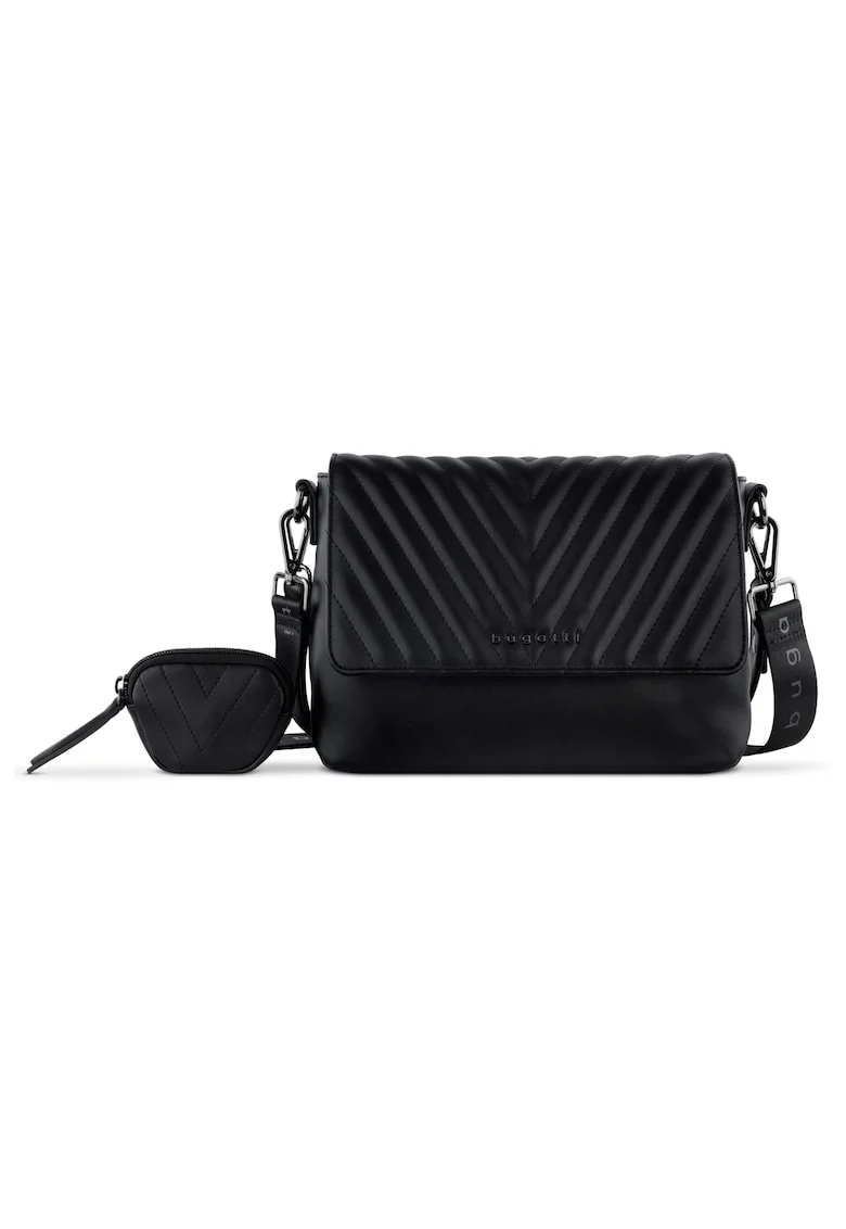 Geanta crossbody dama,  model SIRA, Negru