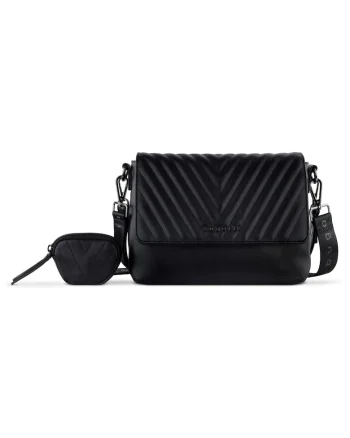 Geanta crossbody dama,  model SIRA, Negru