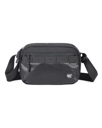 Geanta crossbody unisex din material textil, Negru
