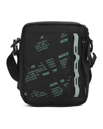 Geanta crossbody unisex cu bareta detasabila, Negru