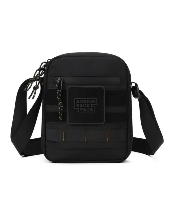 Geanta crossbody unisex din material textil, Negru