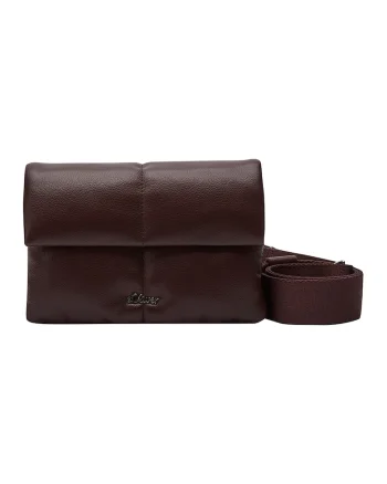 Geanta crossbody din piele ecologica, Violet pruna