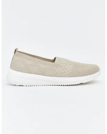 Pantofi sport slip-on din plasa, Bej