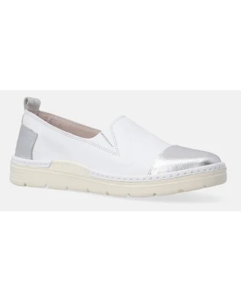 Pantofi slip-on din piele cu garnituri contrastante