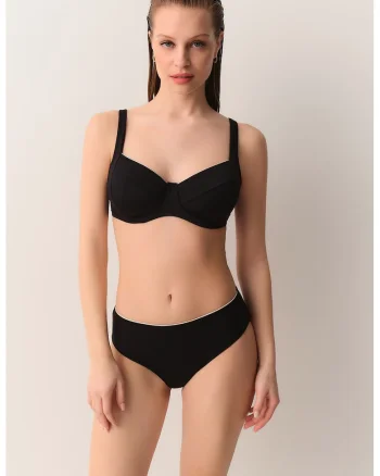 Slip cu model uni, Negru