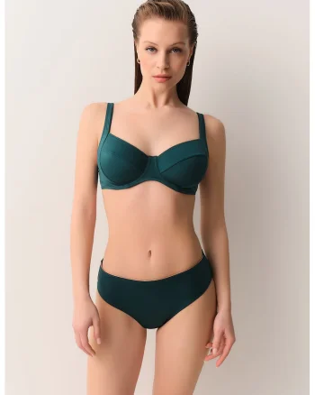 Slip cu model uni, Verde smarald