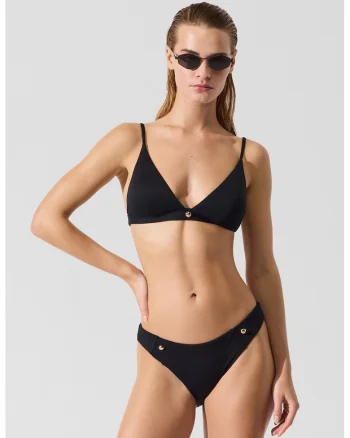 Slip cu aspect texturat, Negru