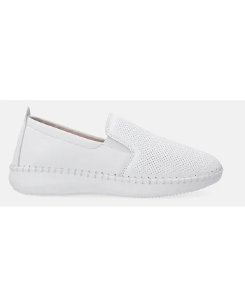 Pantofi slip-on din piele cu perforatii