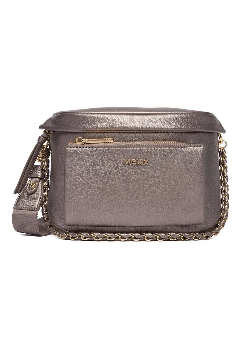 Geanta crossbody,  argintie, One Size