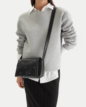 Geanta crossbody,  textil, neagra, One Size INTL