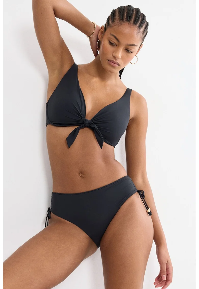 Sutien de baie cu burete Summer Twist, Negru/Negru stins