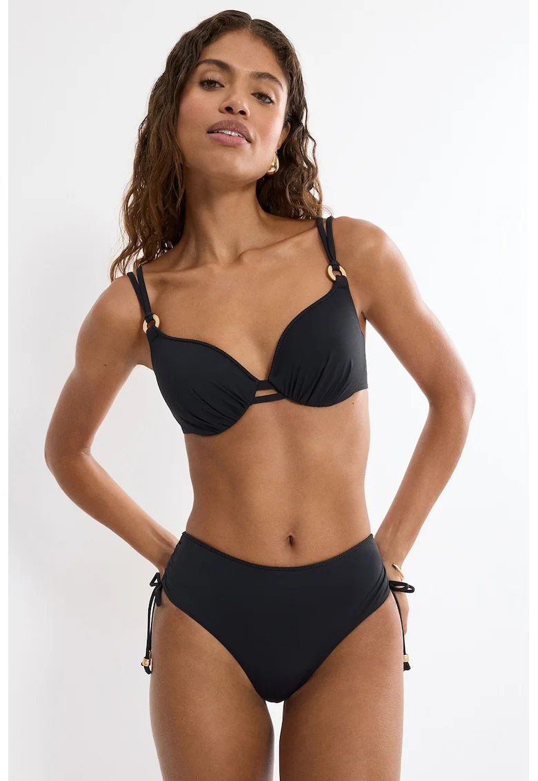 Sutien de baie cu burete Summer Twist, Negru stins
