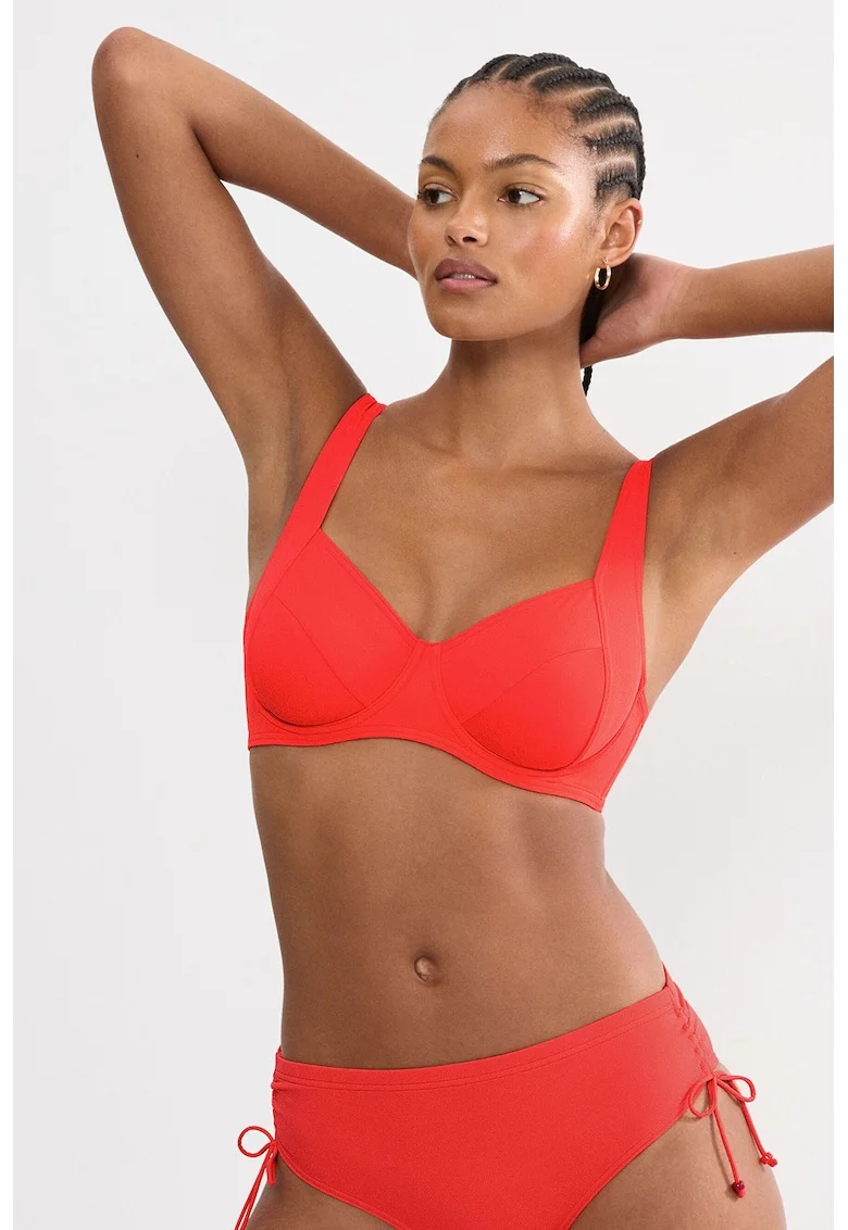 Sutien de baie cu sustinere metalica Mix&Match, Portocaliu mandarina