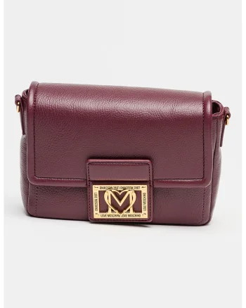 Geanta crossbody de piele ecologica cu bareta detasabila si ajustabila, Violet tyrian