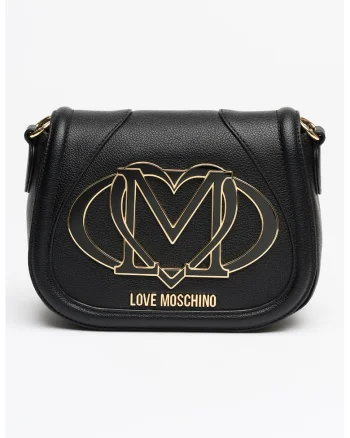 Geanta crossbody cu inchidere cu clapa, Negru