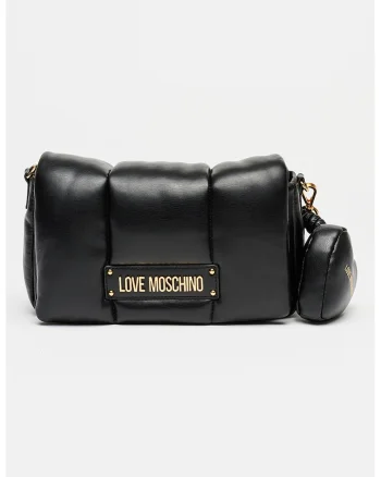 Geanta crossbody din piele ecologica, Negru