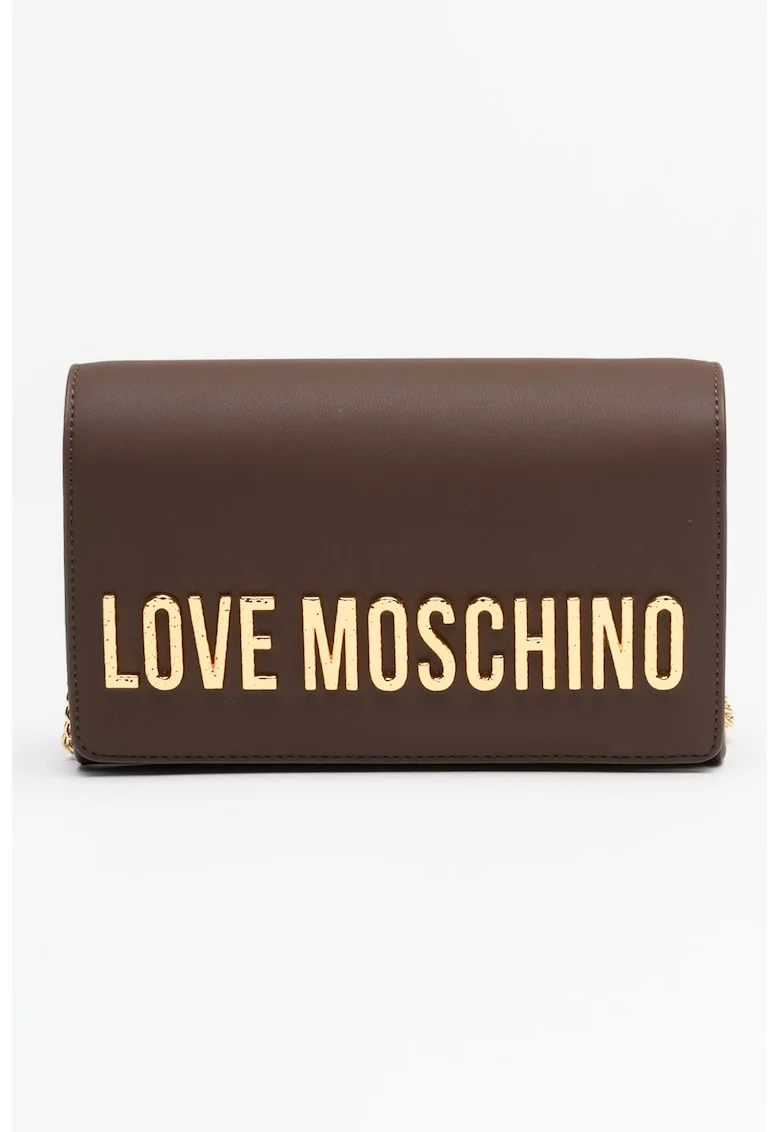 Geanta crossbody din piele ecologica, Maro inchis