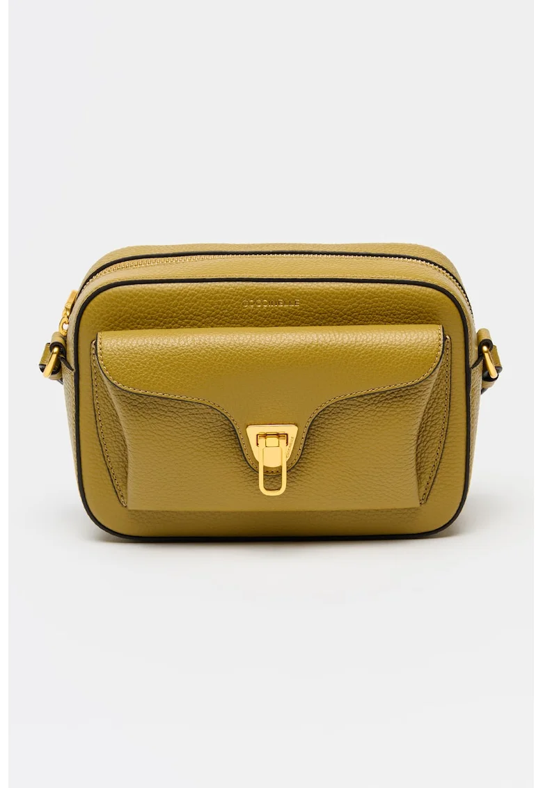 Geanta crossbody de piele Beat Soft, Verde stins