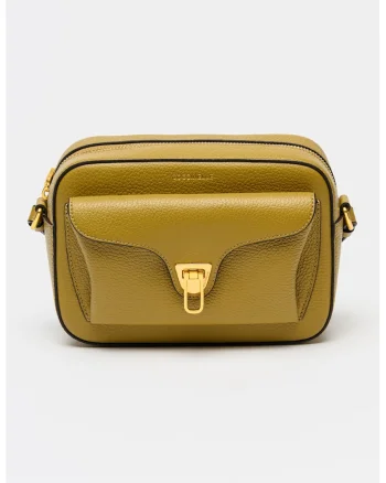 Geanta crossbody de piele Beat Soft, Verde stins