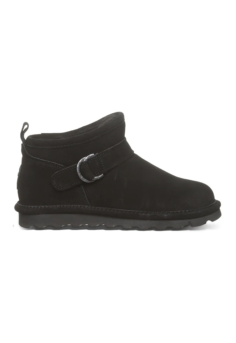 Ghete slip-on din piele intoarsa Petite, Negru