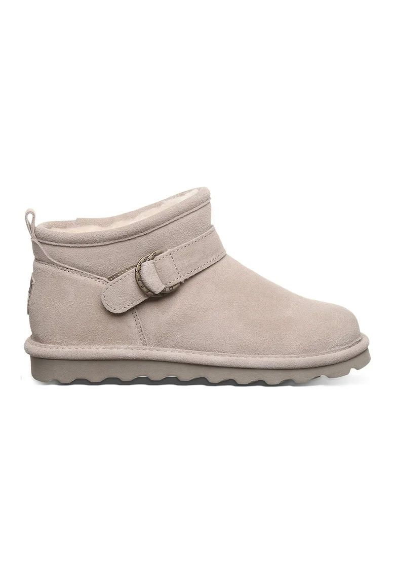 Ghete slip-on din piele intoarsa Petite, Gri deschis