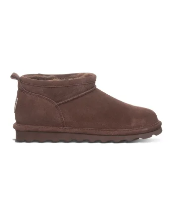Ghete slip-on de piele intoarsa, Maro inchis