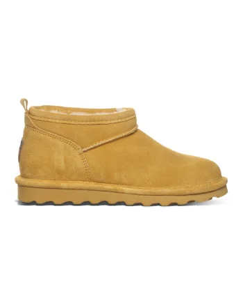 Ghete slip-on de piele intoarsa, Galben sofran