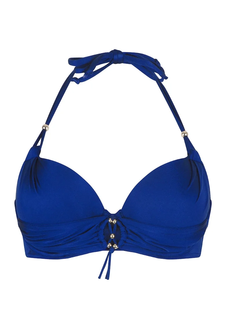 Sutien de baie cu aspect satinat 30909, Albastru royal