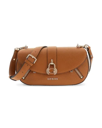 Geanta crossbody din piele ecologica Jessa, Maro cognac